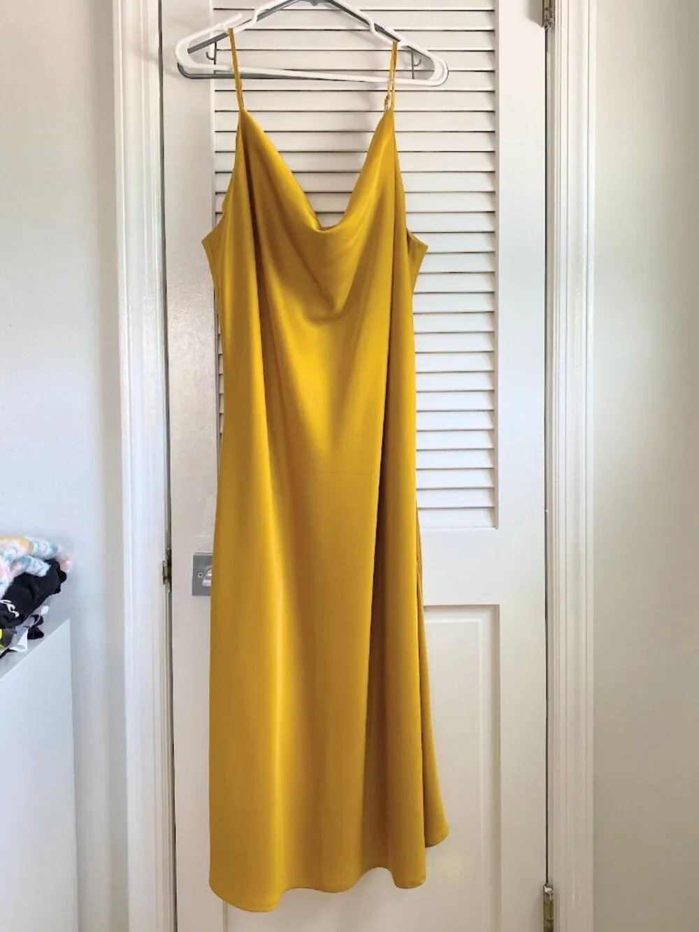 Eloquii x Refinery 29 Golden Yellow Satin Silky Slip Dress Sz 18